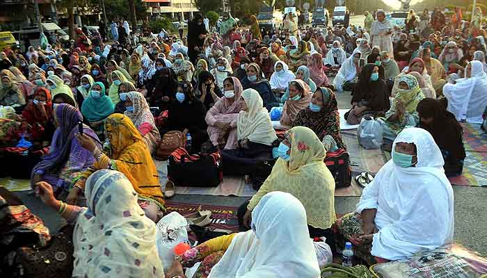 lady health workers protest