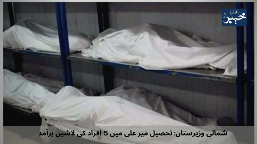 North Waziristan Dead bodies of 5 people were found in Tehsil Mir Ali