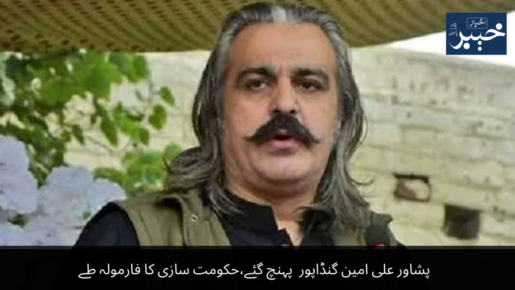 Peshawar Ali Amin reached Gandapur, the formula of government formation was decided