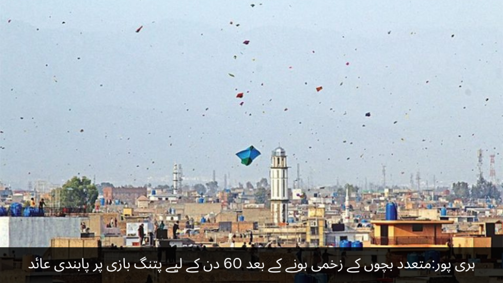 Haripur Kite flying banned for 60 days after several children were injured