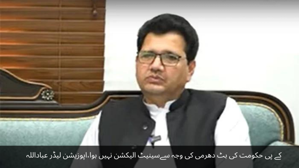 Due to the obstinacy of the KP government, the Senate election did not take place, opposition leader Ibadullah