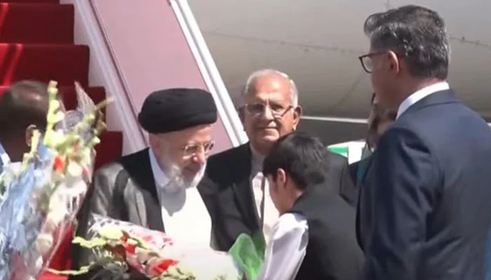Iranian President Ibrahim Raisi arrived in Pakistan