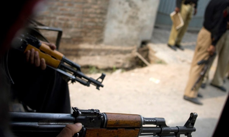 In Peshawar, two people were killed in the firing between two groups