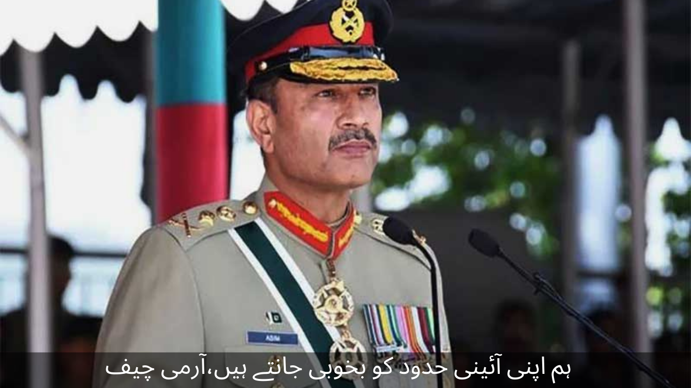 We are well aware of our constitutional limits, Army Chief