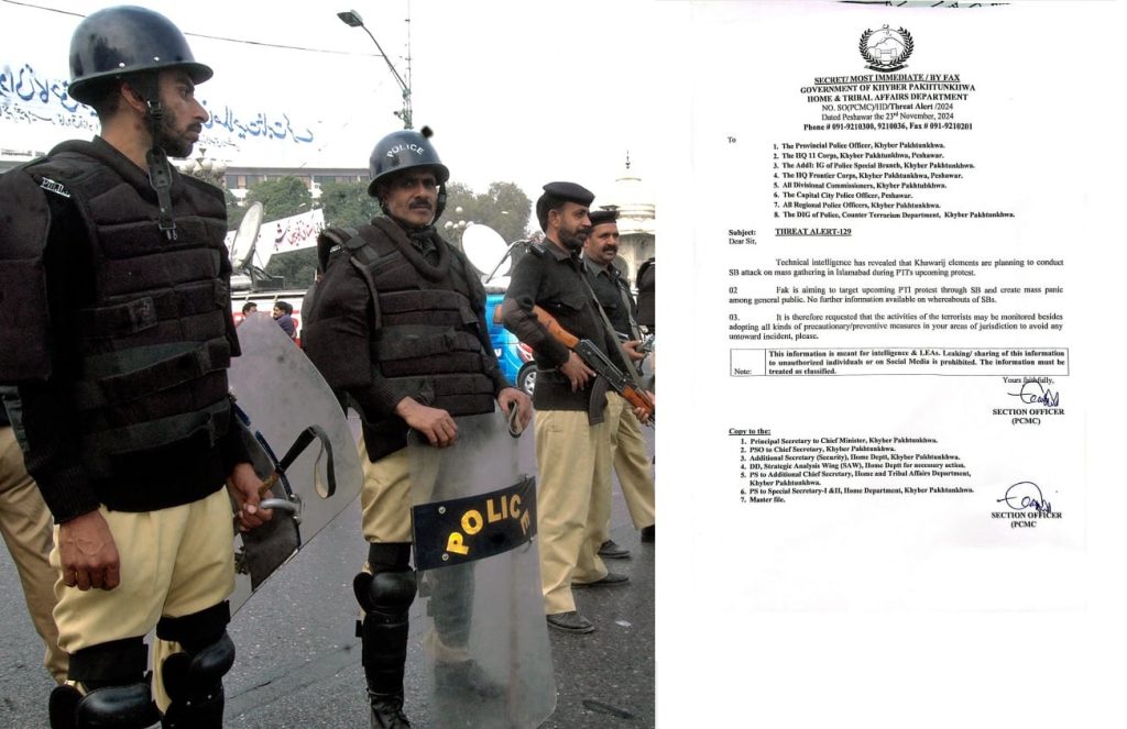 Threat Alert Issued in Khyber Pakhtunkhwa