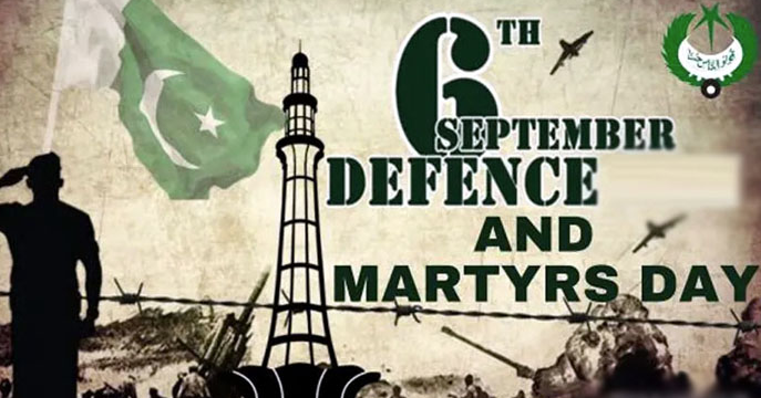 ملک بھر میں یومِ دفاعِ و شہدا قومی جوش و جذبے کیساتھ منایا گیا Defence and Martyrs' Day was observed across the country with national zeal and fervor.